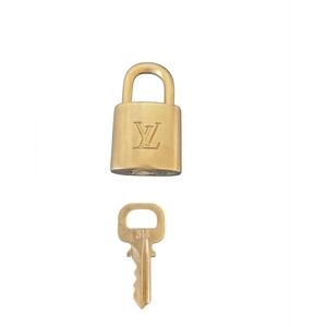 Louis Vuitton Gold Lock and Key Set #314